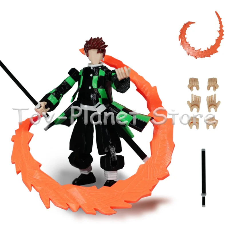 In Stock 3d Printed Demon Slayer Kamado Dummy 13 Tanjirou Multi-Jointed Shapeshift Action Figures Mannequin Custom Gifts Toys
