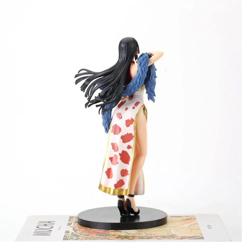 22CM Japanese Anime One Piece Figurine Cheongsam Boa Hancock Figure PVC Model Toy Doll Collection Cartoon Ornament Children Gift