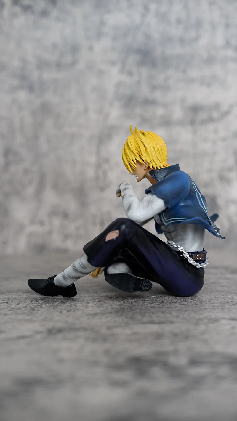 12cm One Piece Sanji Figures Battle Damage Lust Action Figures PVC Model Statue Collection Desktop Deoration Birthday Toys Gift