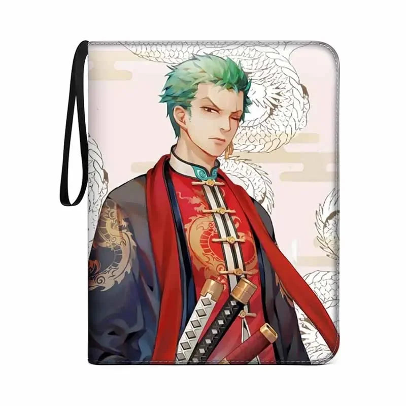540Pcs 9 Pocket Anime One Piece Luffy Zoro Cards Book zipper PU leather Cards Binder Display Game Collection Card Kids Toy Gift