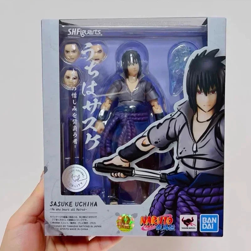 Bandai Anime Action Figure Naruto SHFiguarts SHF Uchiha Obito Hatake Kakashi Finished Model Collection Toy Gift for Kid