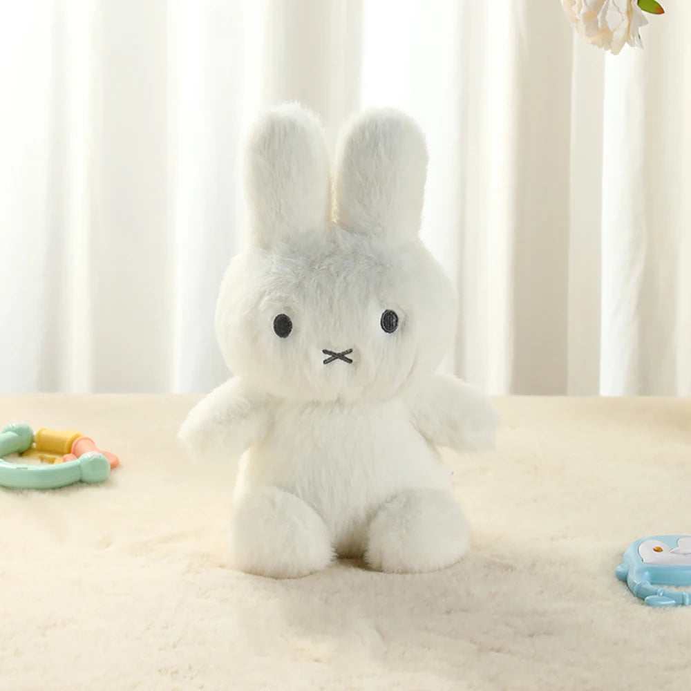 Kawaii Miffy Cute Plush Doll Cartoon Rabbit Bedroom Hug Pillow Ornament Soothing Toy Girl Festival Gift