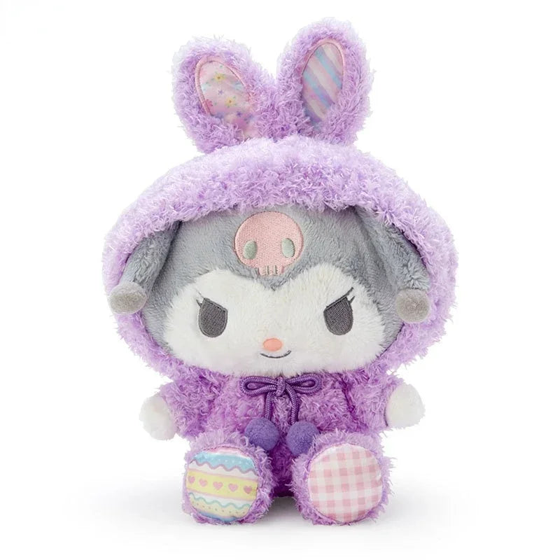 Sanrio Kuromi Cinnamoroll Melody Plush Toy Doll Anime Kawaii Doll Pendant Collection Children's Birthday Festival Gift