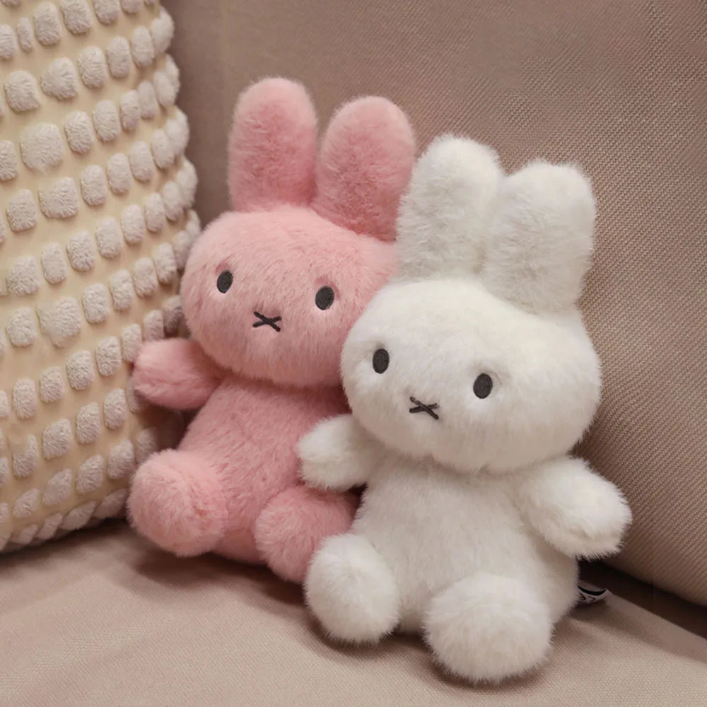 Kawaii Miffy Cute Plush Doll Cartoon Rabbit Bedroom Hug Pillow Ornament Soothing Toy Girl Festival Gift