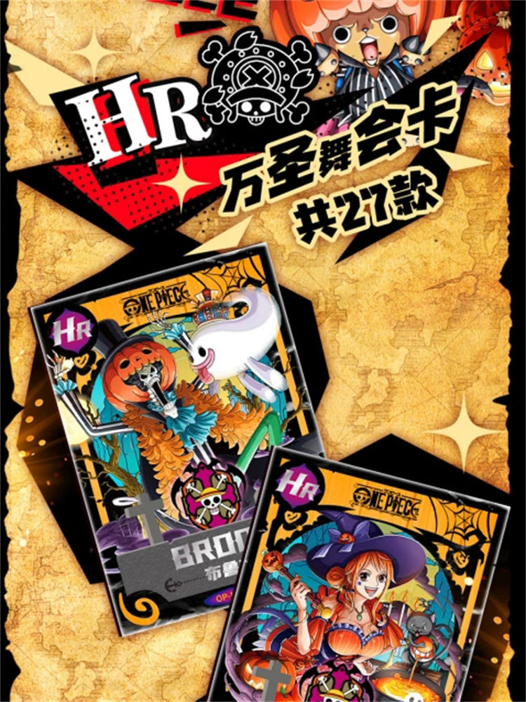New One Piece Card Straw Hat Pirate Luffy Zoro Nami Classic Anime Character Collection Card Toys Gifts