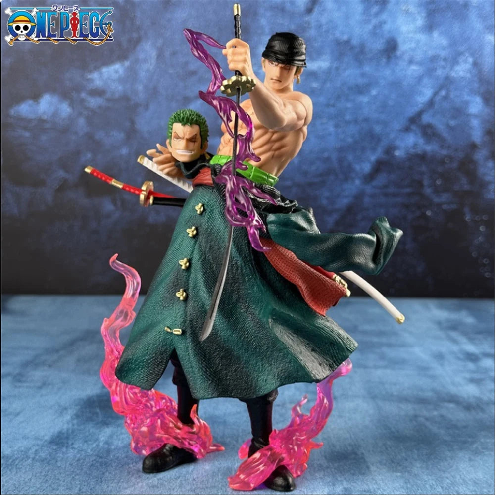 Comic Doll Bathing Blood Roronoa Zoro PVC 21cm Action Doll Series Exquisite Model Birthday Gift Doll
