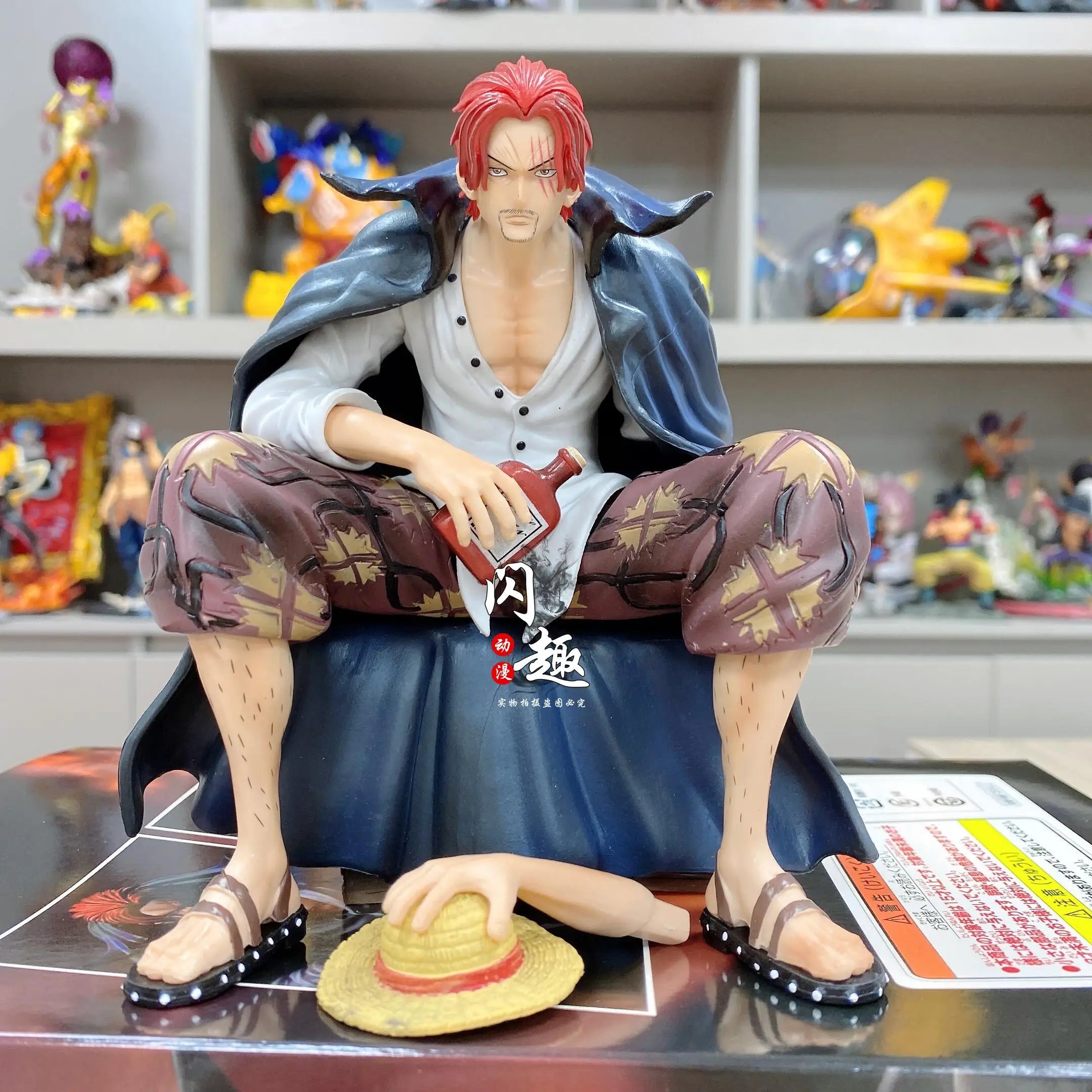 17cm One Piece Shanks Anime Figures Film Red Yonko Red Hair Shanks Action Figure PVC Statue Figurine Model Decoration Doll Toys