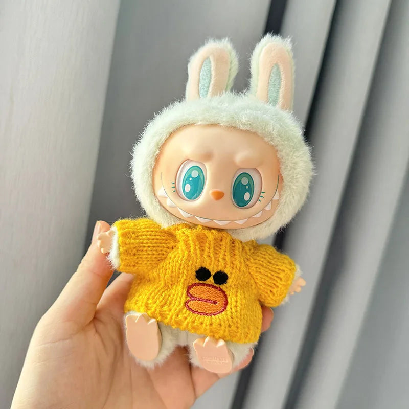 17cm Mini Plush Doll'S Clothes Outfit Accessories For Korea Kpop Exo Labubu I II Idol Dolls Sitting Party Series Clothing Gift