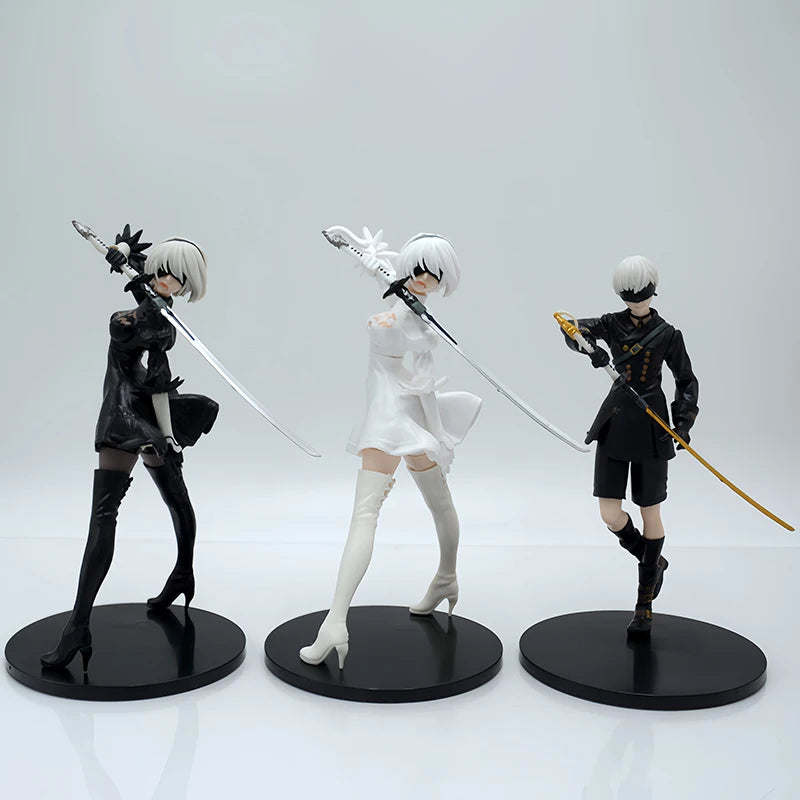18cm NieR:Automata Ver1.1a YoRHa No.2 Type B Anime Girl Figure NieR Automata YoRHa No.9 Type 9S/2B Action Figure Model Doll Toys