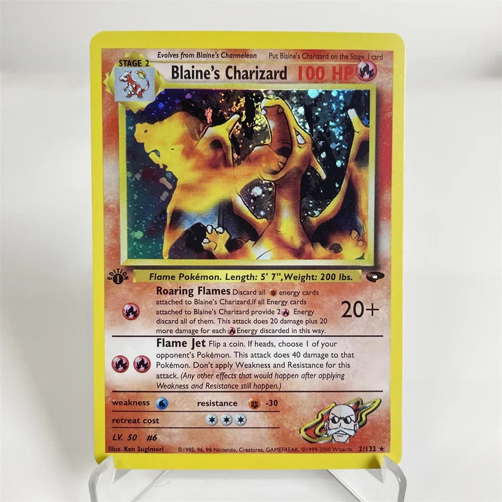 Holographic PKM Collection Cards PTCG Proxy Card Blue Core Paper Card Kids PKM Dark Raichu/Dragonite/Umbreon/Suicunc
