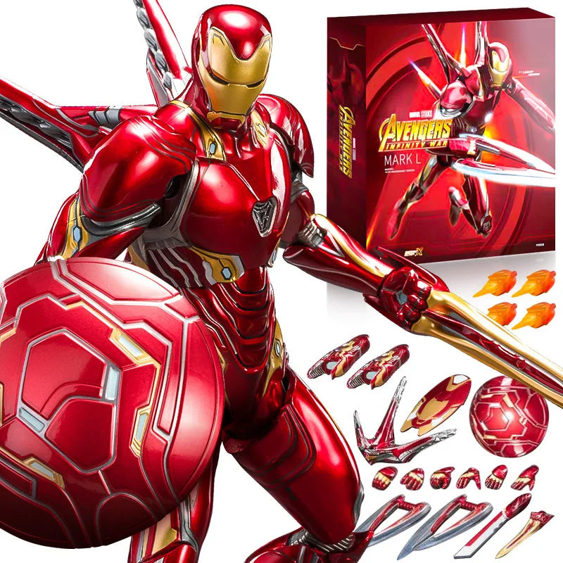 ZD Toys Iron Man Action Figure Iron Patriot MK1-7 MK17 MK33 MK85 MK30 War Machine Legends Avengers Tony Stark Collect Toy Gift