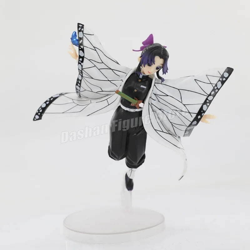 Gk Demon Slayer Action Figure Kochou Shinobu Figurine PVC 21cm Collection Anime Kimetsu No Yaiba Ornaments Model Toys for Gifts