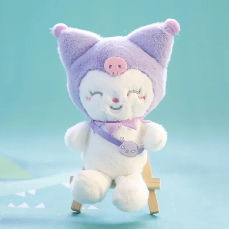 Sanrio Kuromi Cinnamoroll Melody Plush Toy Doll Anime Kawaii Doll Pendant Collection Children's Birthday Festival Gift