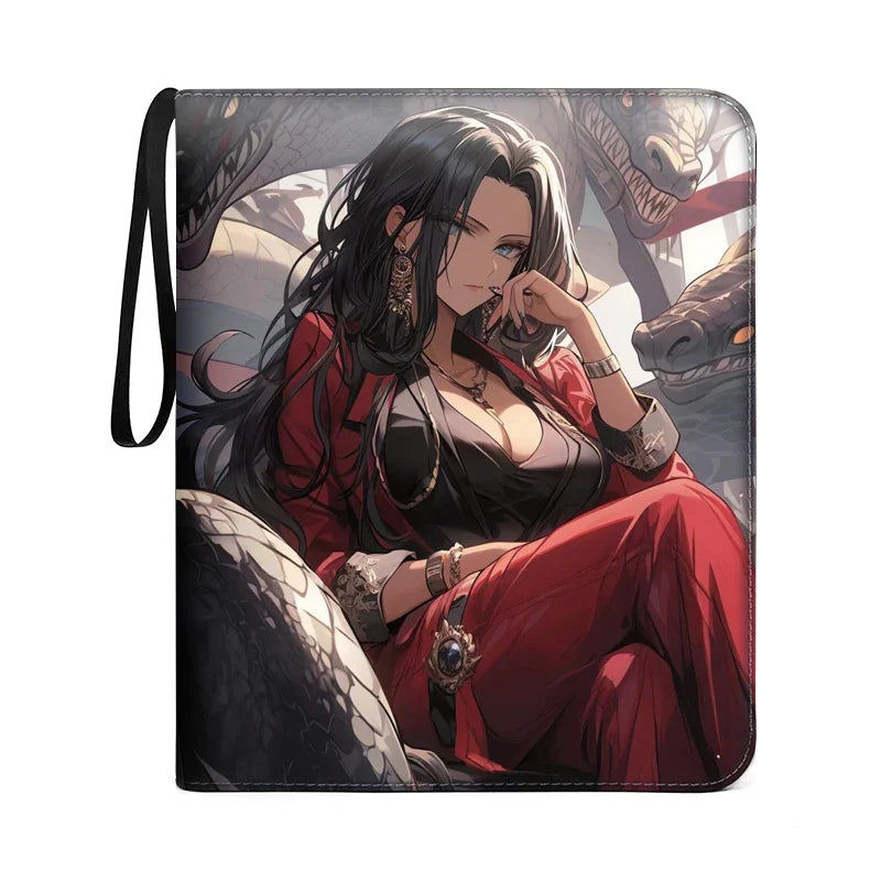 540Pcs 9 Pocket Anime One Piece Luffy Zoro Cards Book zipper PU leather Cards Binder Display Game Collection Card Kids Toy Gift