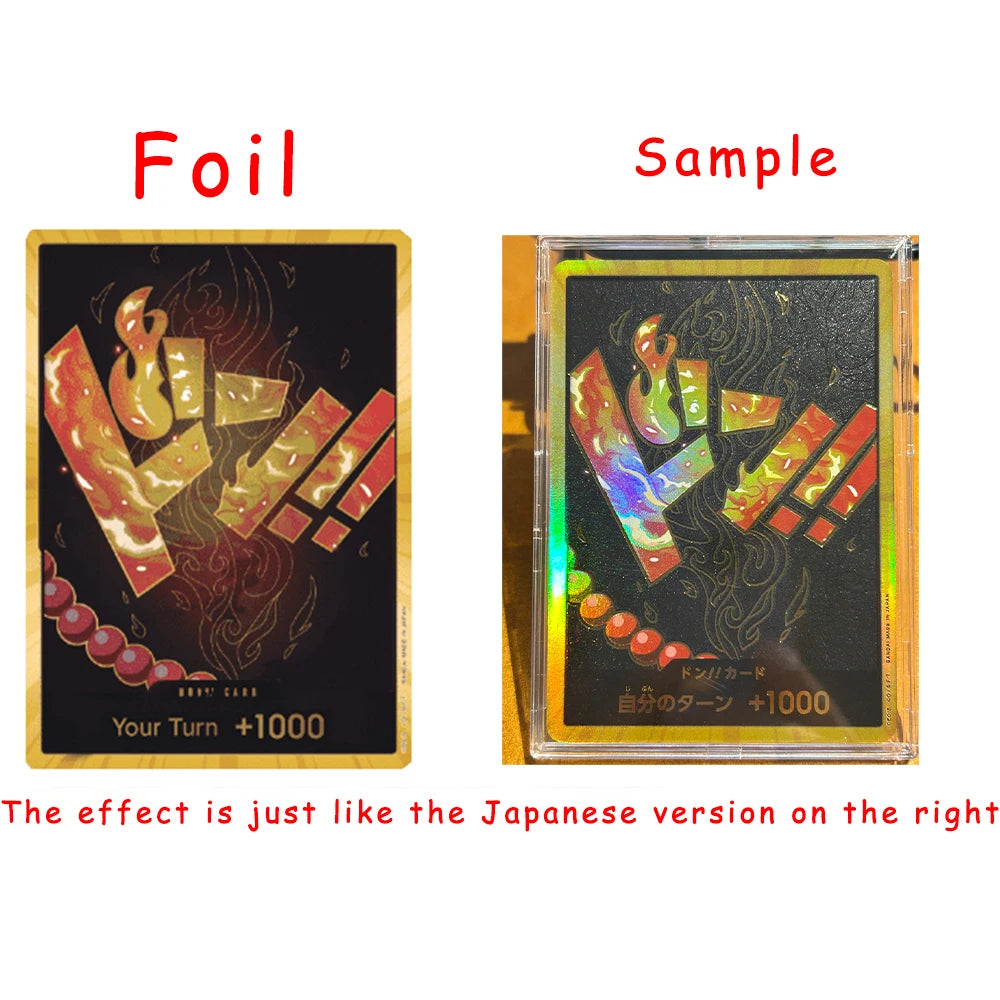 30Pcs/set One Piece TCG GOLD DON!! Collection Card The Best PRB-01 Foil English SUPER PARALLEL FOIL NM Refraction Flash Gifts