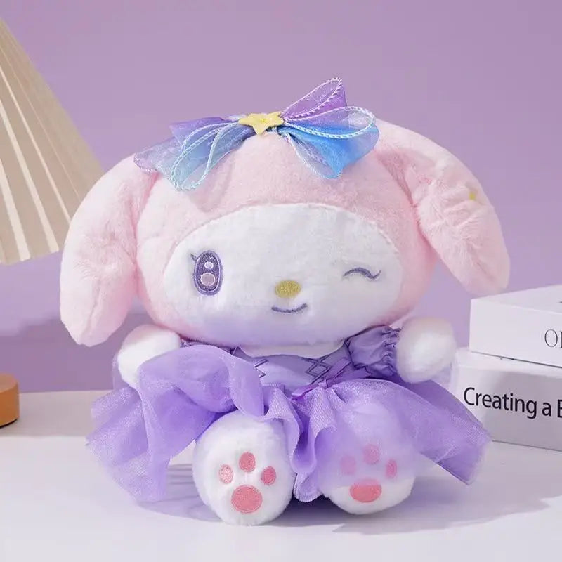 New style 20CM Kuromi Hello Kitty Melody Cinnamorol Pochacco Plush Toys Soft tuffed Animals Christmas Birthday Christmas Gifts