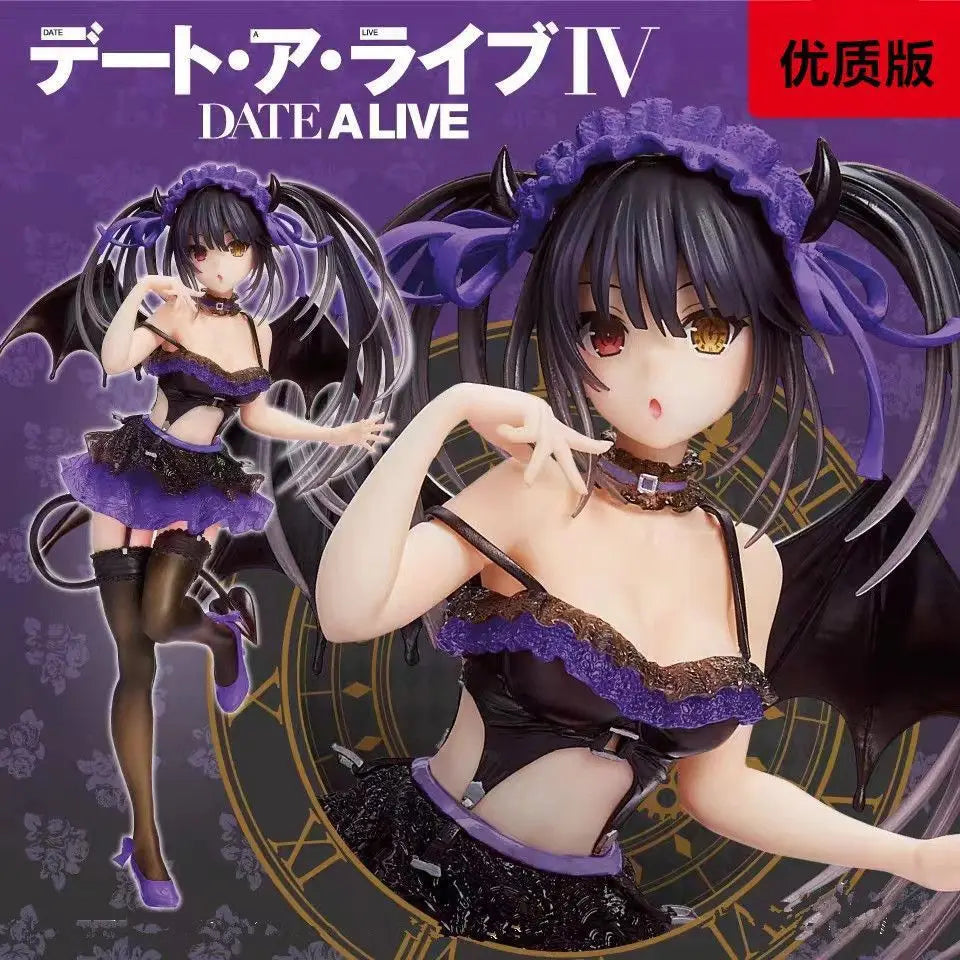 Date A Live Figure Tokisaki Kurumi Figures Swimwear Figurine Pvc Statue Model Doll Collection Desk Decoration Toys Holiday Gifts