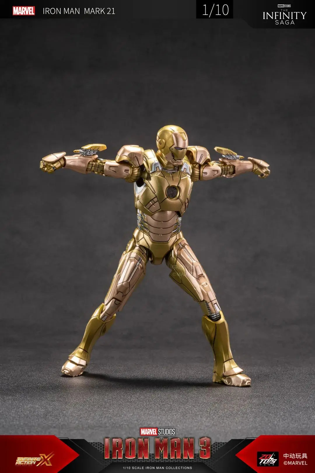 ZD Toys Iron Man Series Blacklash Figures 1/10 MK33 MK39 MK17 MK21Action Figurines Movie Statue Model Adult Collect Gift