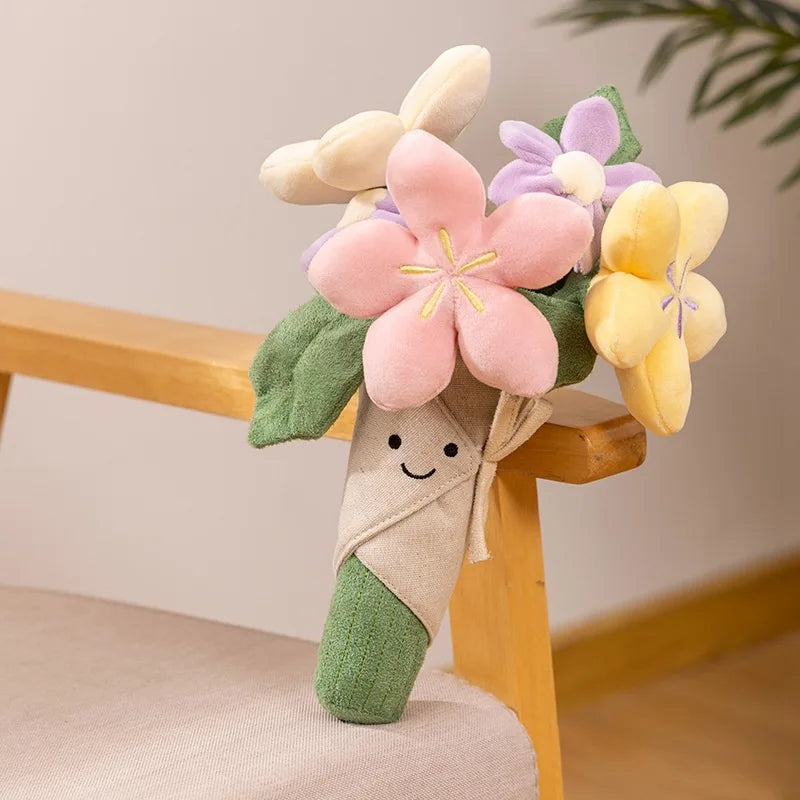 Interesting Plush Bouquet, Tulips, Potted Plants, Plush Dolls, Lovely And Soothing Bouquets, And Graduation Day Gifts For Girls.