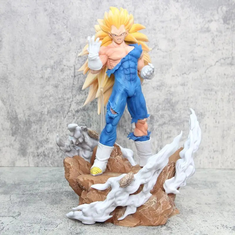 38cm Dragon Ball Anime Figure Super Saiyan Qilin Vegeta Qilin Wukong Figure  PVC Model Collection Toys friend birthday present