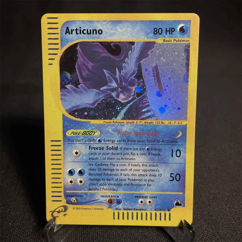 Pokemon Cards Shining Card E-Card Series Vileplume Arcanine Gengar Suicune Game Collection Cards Toys Gifts Proxy Card