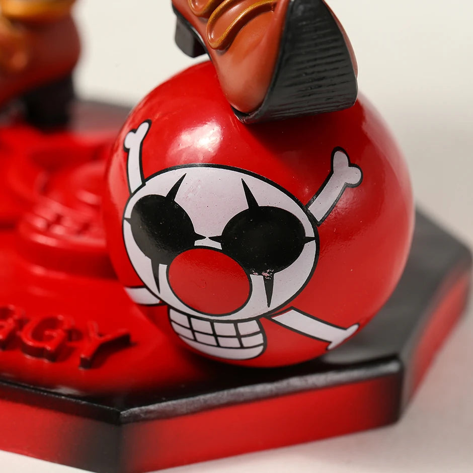 One Piece Clown Buggy Anime Figure Four Emperors Figures 26cm PVC Statue Model Collection Desktop Ornament Children Toys Gifts