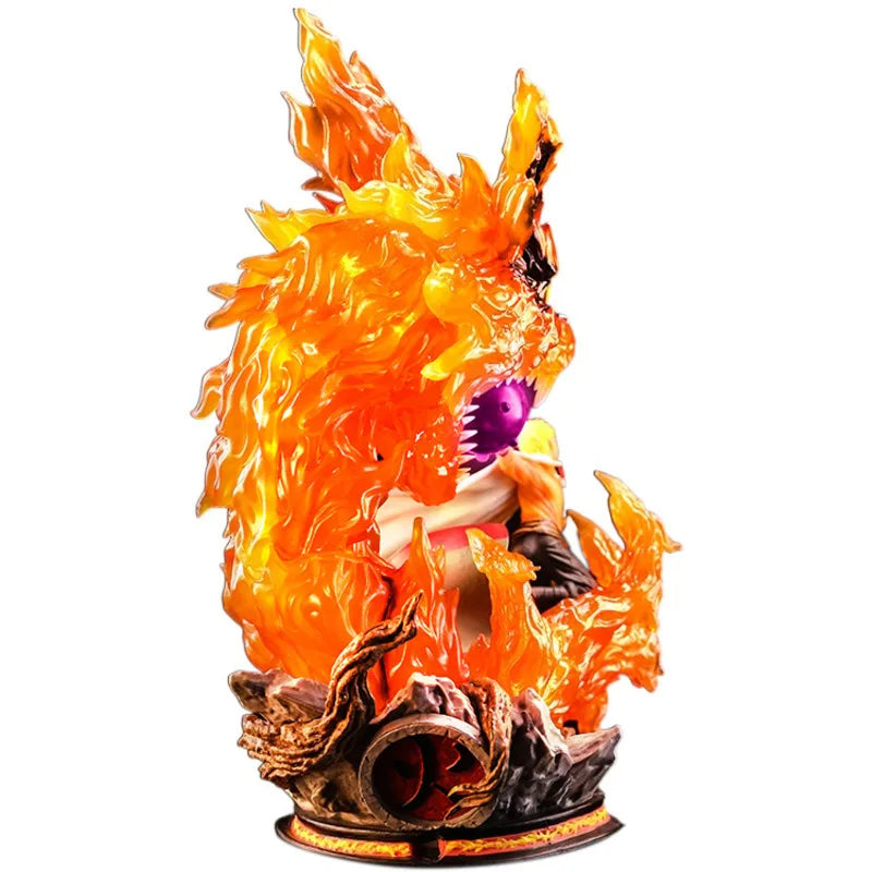 Naruto Shippuden  Anime Model Uzumaki Naruto Tailed Beast Bijuu Mode Action Figure 40cm Statue Collection Toy Kyubi Kurama Figma