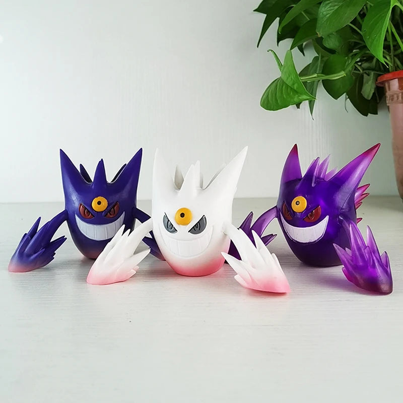 8cm Pokemon Gengar Anime Figure Kawaii Gengar Transparent Action Figure Statue Model Doll Decoraion Toys Kids Christmas Gift