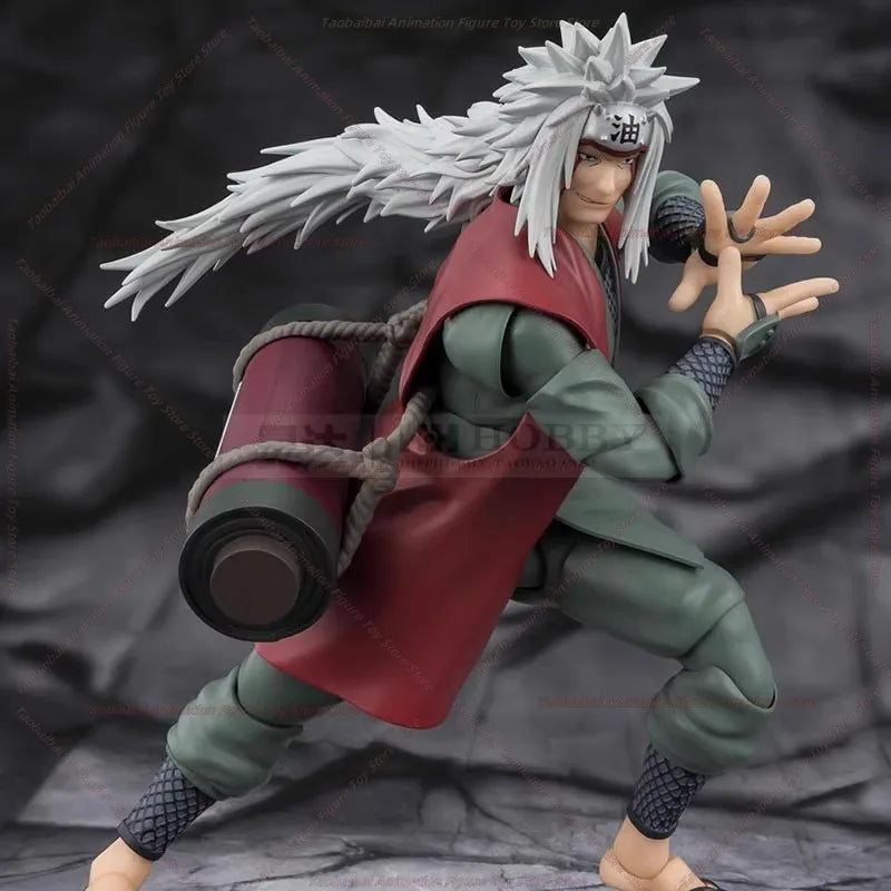 BANDAI SHF Jiraiya Konoha Hero Who Is Proficient in Immortal Art Naruto Moving Gift Figure Collection