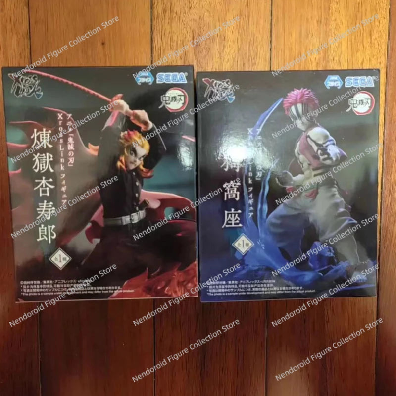 Demon Slayer Akaza Rengoku Kyoujurou Desktop Cute Doll Anime Action Figure Toy Gift Model Collection