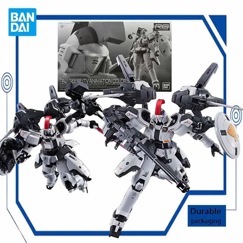 Bandai Original MODEL KIT GUNDAM RG 1/144 Anime Action Figure TALLGEESE ANIMATION COLOR Assembly Model Toys Gifts For boys