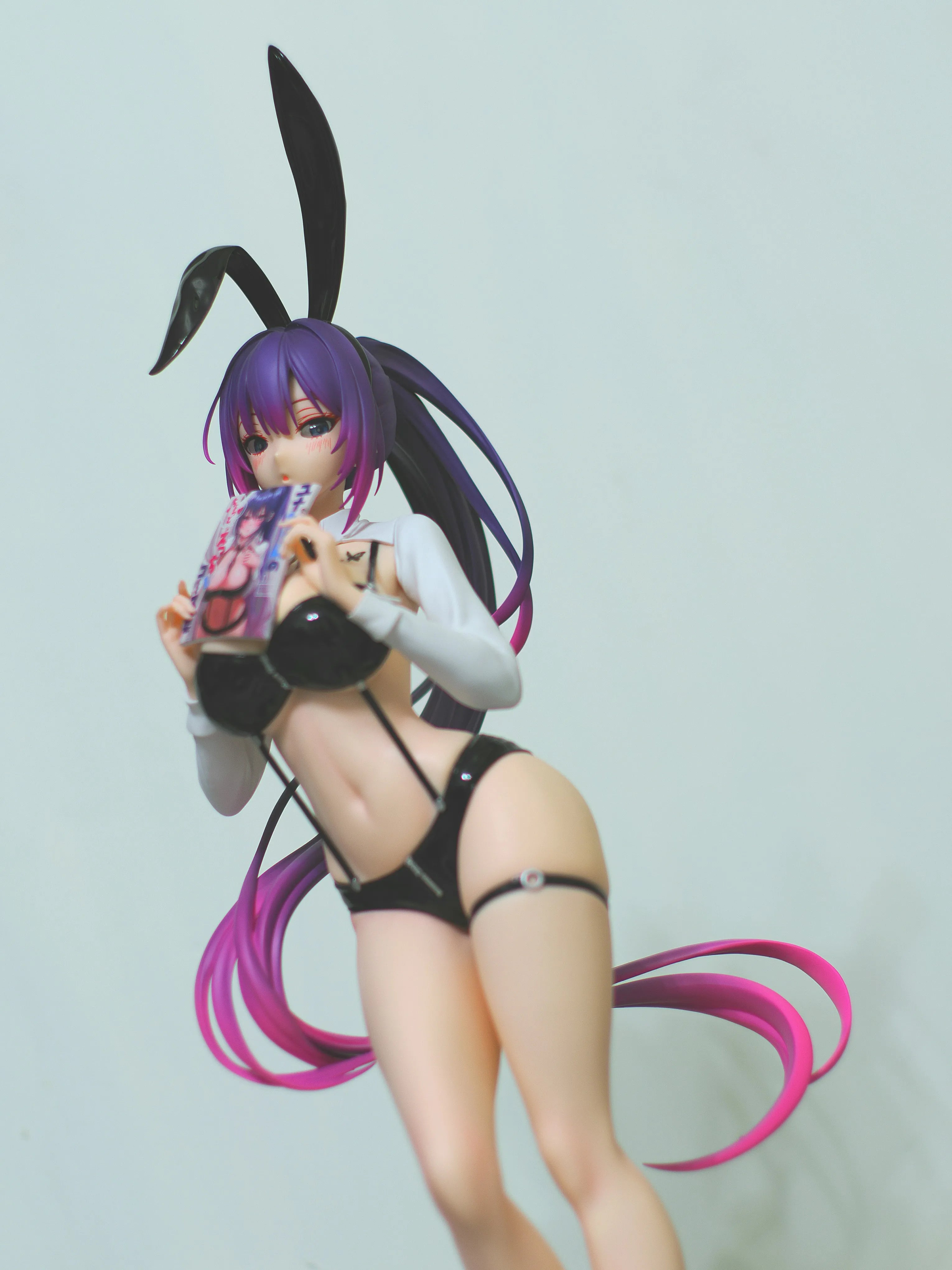Biya Yuna Figure Standing Purple Ponytail 1/4 Rabbit Nest Bunny Girl Model Biya Una Bunny Girl Figure
