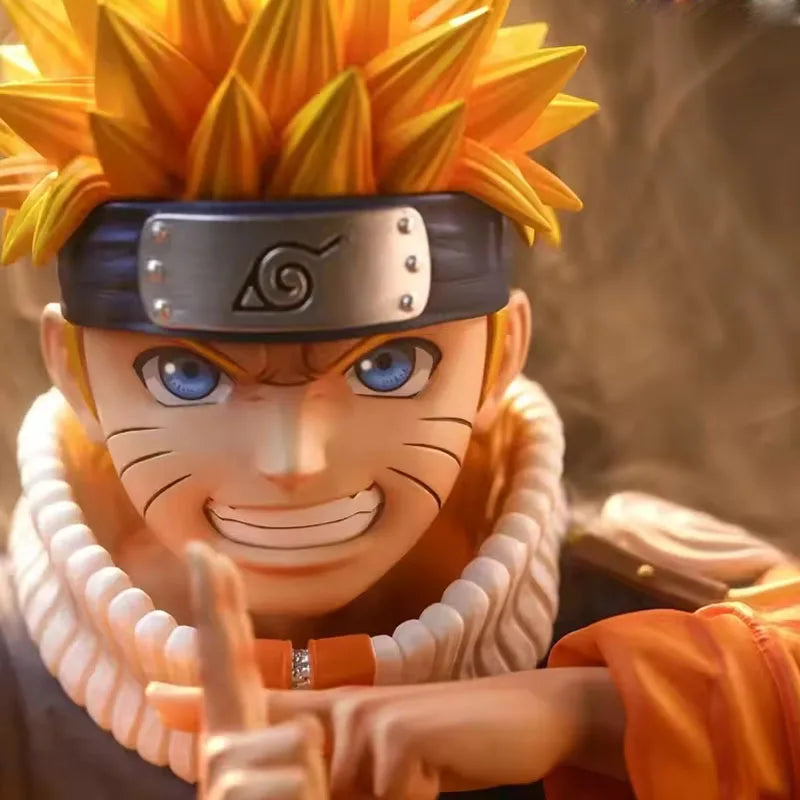 Naruto Anime Figure 18cm Uzumaki Naruto Action Figurine Battle Scene Collect Pvc Statue Model Boy Ornament Toys Gift