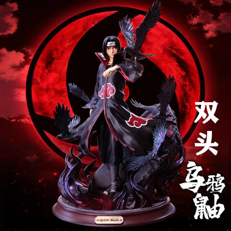 Naruto Crow Hall Itachi GK Uchiha Itachi Statue Anime Model Ornaments Hand-made Collection Gift, Naruto Anime Figure Uchiha Itachi Pvc Action Figure