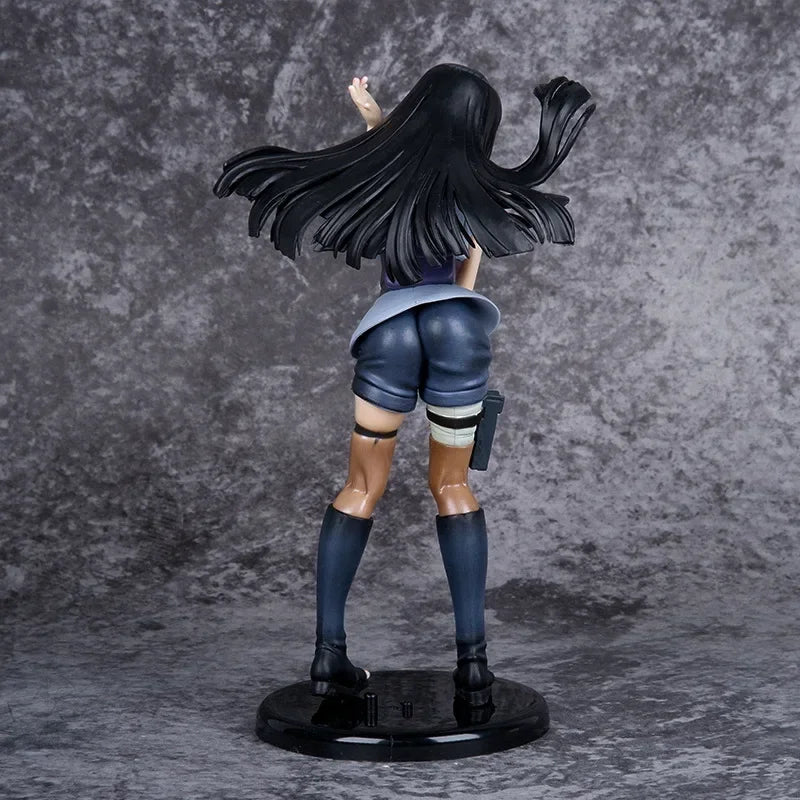 20cm Doll Model Uzumaki Naruto Anime Figures 2nd Generation Long Hair Hyuga Hinata Figurines Car Decoration Kids Toys Gifts