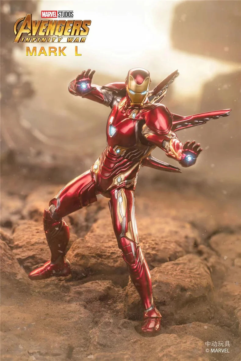 ZD Original Iron Man MK30 Blue Steel 1/10 Iron Patriot MK3 Marvel legends War Machine 10th Anniversary Action Figure Model Gift