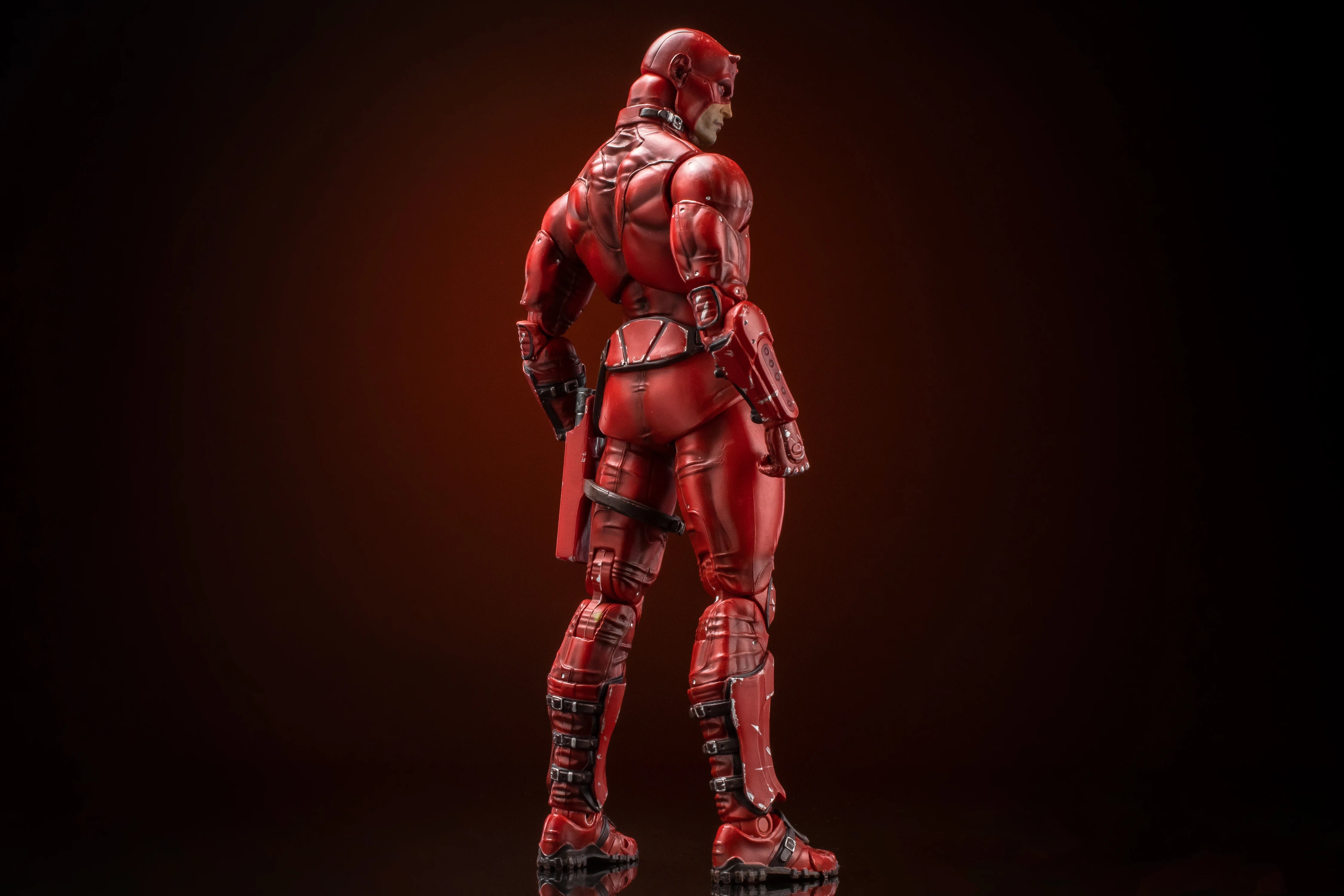 In Stock - FlefToys Marvel Daredevil Classic Red Shadowland Reborn Black 8