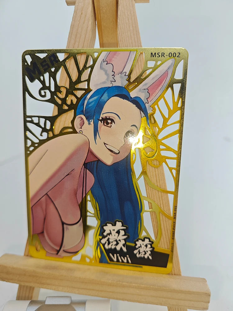 One Piece Cards MSR Metal Cards Nami Vivi Perona Uta Yamato Hancock Boy Anime Collectible Cards Christmas Birthday Present