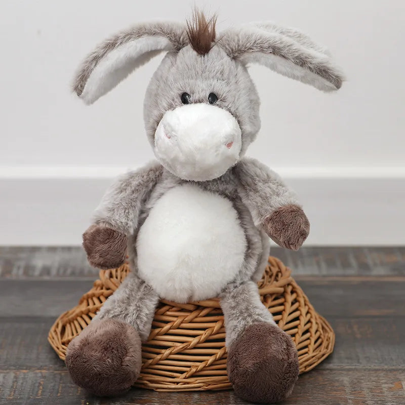 32cm Soft Plush Donkey Toys–Cuddly Donkeys for Boys, Girls & Babies–Fluffy Stuffed Animal for Cuddling Playing Plush Toys Decor
