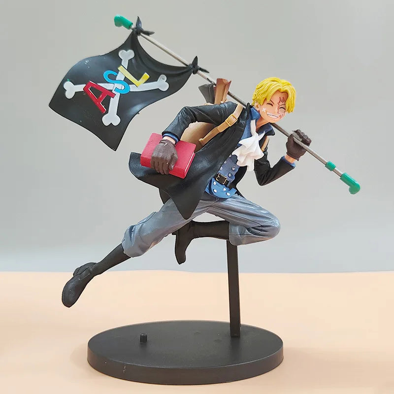 Bandai One Piece Figure Luffy Three Brothers 3PCS/Set Of Sabo Ace Luffy Anime Model Office Decorations Children Collection Gift