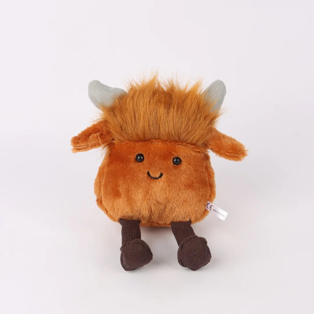 Kawaii Cattle Plush Toys Adorable Calf Dolls Heavy Duty Stuffed Plush Toys Super Soft Calf Girls' Children's Christmas Gift Toy