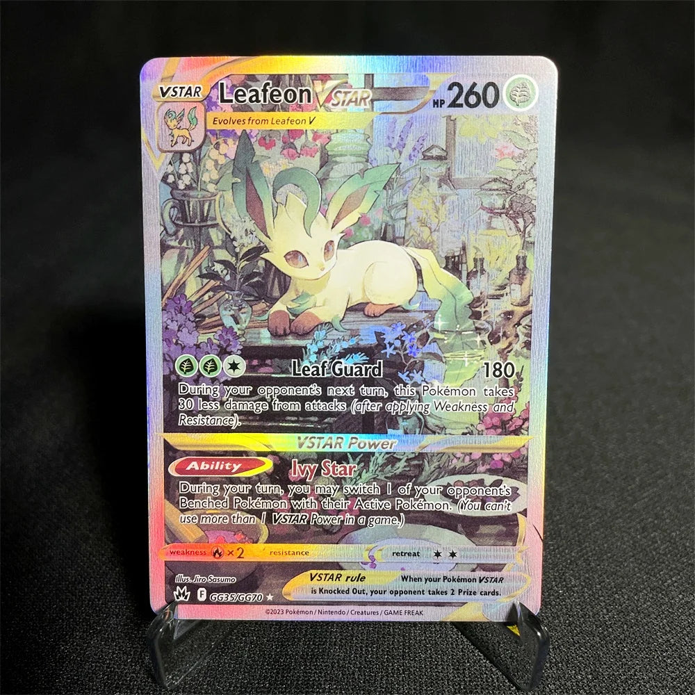 Pokemon Cards Foil Flash Card Sword-shield Series Pikachu Entei Flannery Leafeon Chien-pao Glaceon Collection Cards Proxy Card