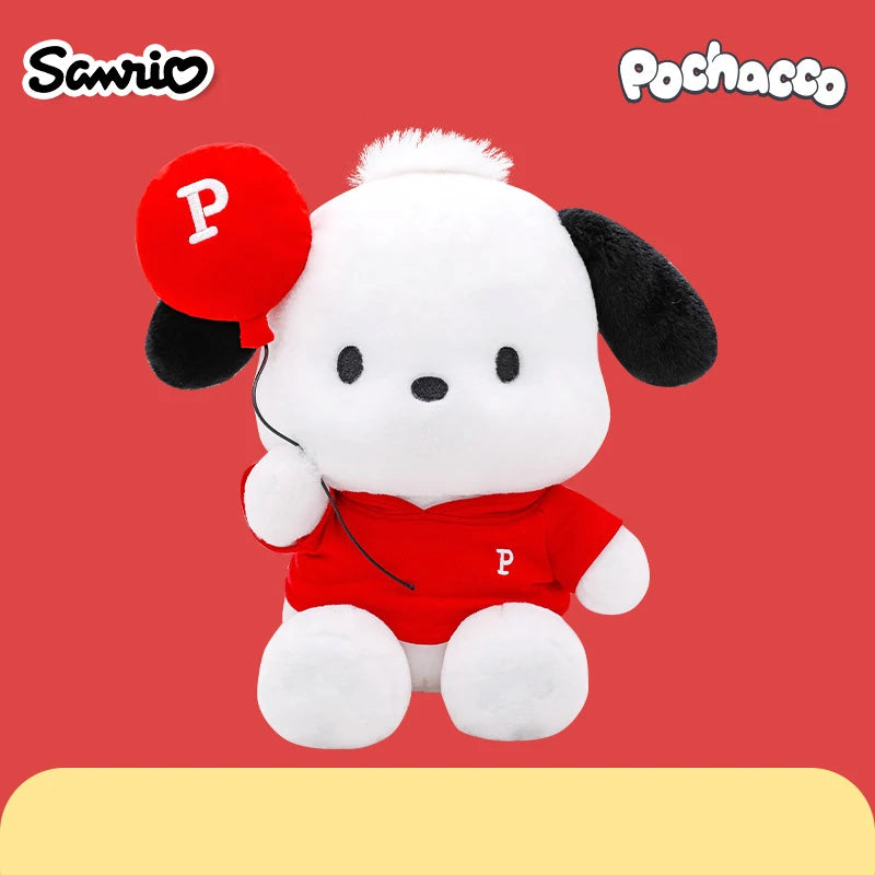 Genuine Anime Sanrio Pochacco Dog Stuffed Toys Cute Plush Toys Plushies Kawaii Throw Pillow Dolls Birthday Gifts For Girls Kids
