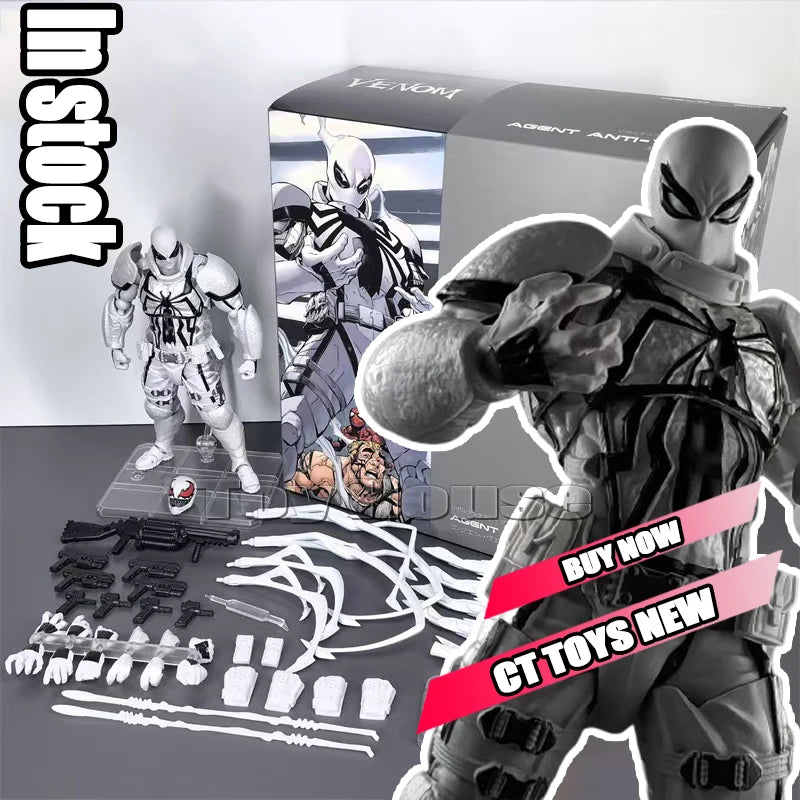 In Stock Ct Toys Spiderman Mafex 143 Ben Reilly Comic Ver The Amazing Spider-Man 001 Anime Action Figure Figurine Toys Kids Gift