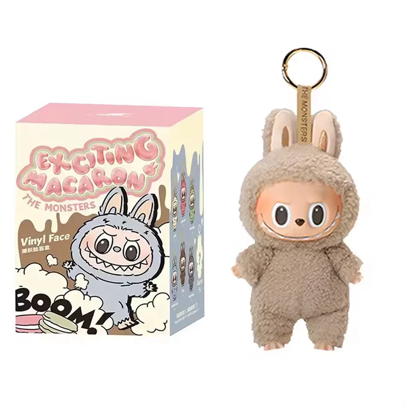 Labubu The Monster Vinyl Face Doll Heart Moving Macaron Doll Blind Box Blind Bag Figure Guessing Bag China High Quality Replica