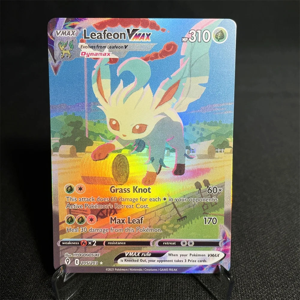 Pokemon Cards Holographic Sword & Shield Series Garchomp Genesect Duraludon Lilligant Evolution Collection Card Proxy Card
