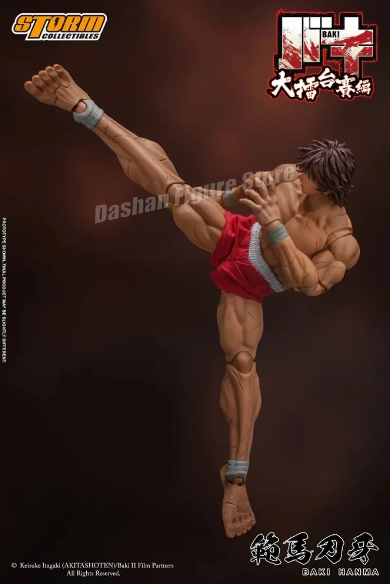 17cm Ko St Storm Toys Baki Hanma Action Figure Fighting Anime BAKl Kibk Son Of Ogre Figurine Collectible Model Dolls Toy Gifts