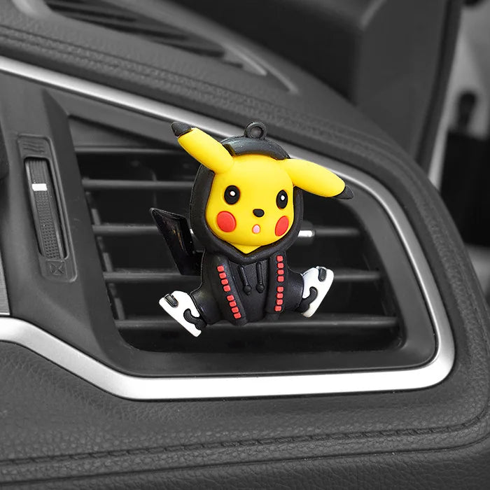 Anime Pokemon Cartoon Pikachu Psyduck Action Figures Car Air Outlet Perfume Clip Decor Auto Air Freshener Interior Accessories
