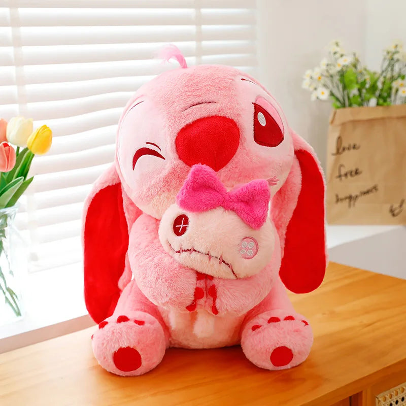 30-45cm Disney Lilo & Stitch Doll Scrump Cartoon Pink Angel Plush Toy Cute Anime Soft Stuffed Kawaii Children'S Birthday Gift