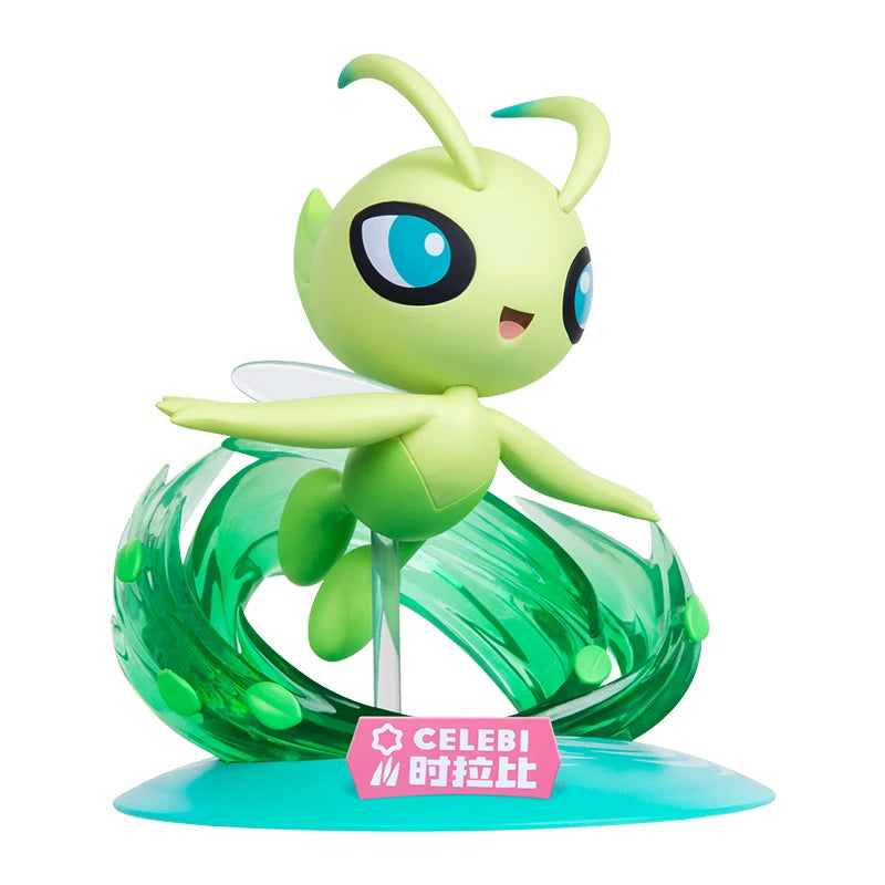 Pokemon Anime Jirachi Celebi Action Figures Collect Model Ornaments Children's Toys Birthday Gifts
